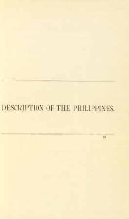 Description of the Philippines