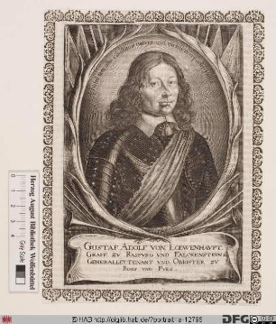 Bildnis Gustaf Adolf Graf von Löwenhaupt (Lewenhaupt, Leijonhufvud)