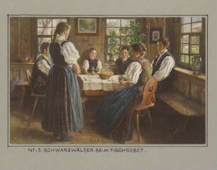 Schwarzwälder beim Tischgebet