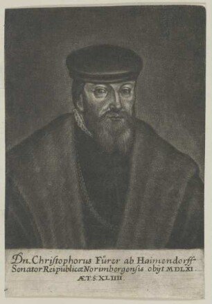 Bildnis des Christophorus Fürer ab Haimendorff