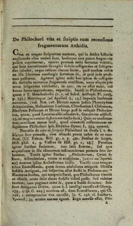 Philochori Atheniensis librorum fragmenta