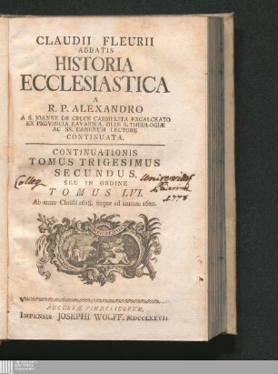 Continuationis Tomus Trigesimus Secundus, Seu In Ordine Tomus LVI: Ab anno Christi 1618. usque ad annum 1620