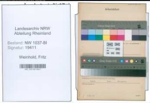 Entnazifizierung Fritz Weinhold , geb. 14.10.1905 (Polizeibeamter)