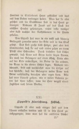 XXI. Lippold's Hinrichtung. Schluß