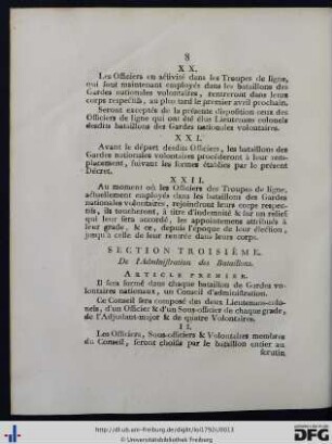 Section Troisième.