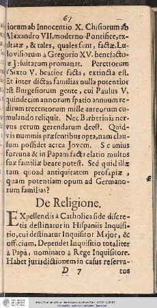 De Religione.