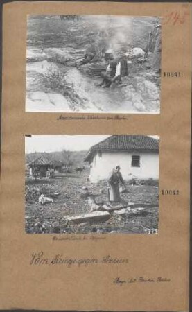 Mazedonische Wäscherin am Bache