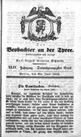23. Stück, 9. Juni 1845