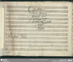Dunque il perfido Enea - Mus.1-J-7,1 : S, strings, bc - F