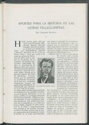 Apuntes para la Historia de las Letras Villaclareñas.