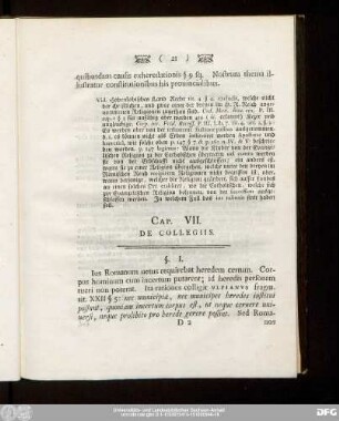 Cap. VII. De Collegiis.