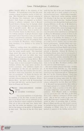 Vol. 60 (1916/1917) = No. 240: Some Philadelphian exhibitions