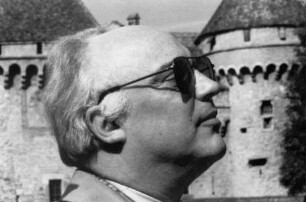 Ernst Adam auf einer Exkursion
