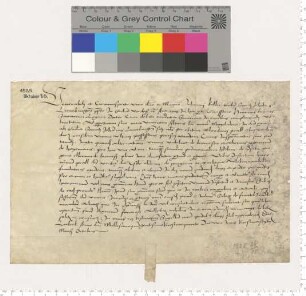 Dem Propste Magister Johannes Coller (Koller) präsentiert Dr. Hinricus Bromes den Verdener Kleriker Hieronimus Prall [lat].