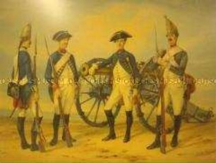 Uniformdarstellung der Infanterie und Artillerie 1786, Altpreußische Armee