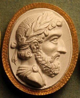 Profilbildnis des lorbeerbekrönten Didius Julianus (Daktyliothek, Zweites Historisches Tausend)