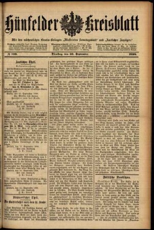 Ausgabe vom Dienstag, den 20. September 1898.