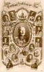 Wilhelm II. umgeben von deutschen Königen, Fürsten und Herzögen