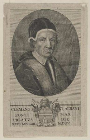 Bildnis des Papst Clemens XI.
