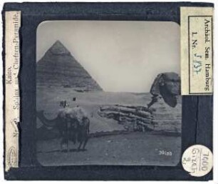 Kairo. Sphinx und Chefren-Pyramide