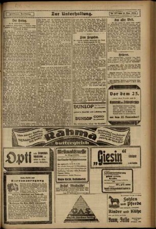 Zweite Ausgabe vom Freitag, den 21. November 1924.