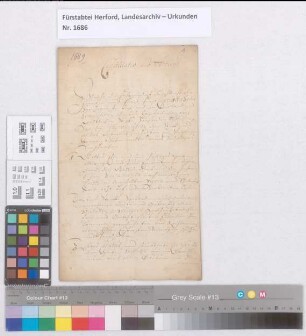 1) Protokoll über die feierliche Verkündigung der Herzogin Charlotte Sophia als Äbtissin von Herford und die Inthronisation derselben. 2) Wahlkapitulation der Äbtissin Charlotte Sophia.