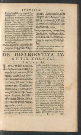 De Distributiva Iustitia Communi. Locus LI. - De Dialectica. Locus LX.