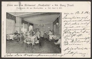 Ansichtskarte Restaurant Drachenfels, Oranienstraße