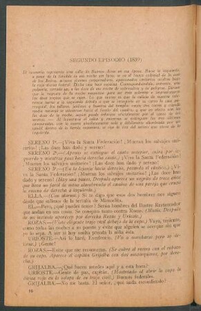 Segundo episodio (1839)