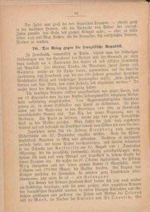 70. Der Krieg gegen die französische Republik.