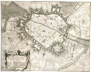 WHK 14 Spanischer Sukzessionskrieg 1701-1713 bis zum Frieden von Rastatt: Plan der Belagerung von Tournai, 3. September 1709