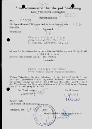 Schoffer, Elsbeth