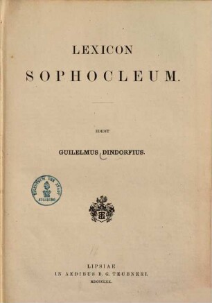 Lexicon Sophocleum