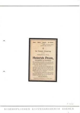 Prem, Heinrich