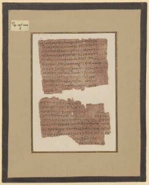 Koptischer Papyrus - BSB Pap.copt.mon. 1