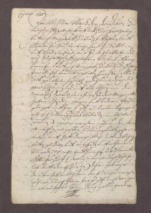 Landtagsabschied zwischen Markgrafen Georg Friedrich von Baden-Durlach und den Abgeordneten der oberen Markgrafschaft