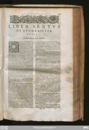 Caput I. De Eucharistiae & Coenae nominibus.
