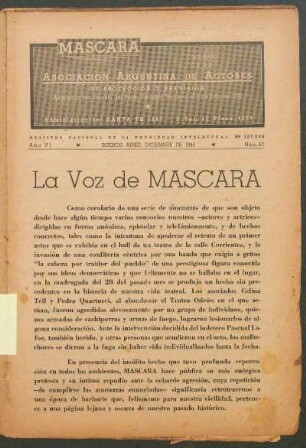 La voz de máscara