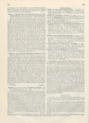 71 [Rezension] Pohlisch, Gustav, Über die pädagogischen Verdienste des Domherrn E. von Rochow