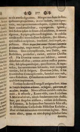 377-379, Tertium hodierni Evangelii aenigma sunt: Nives in ...
