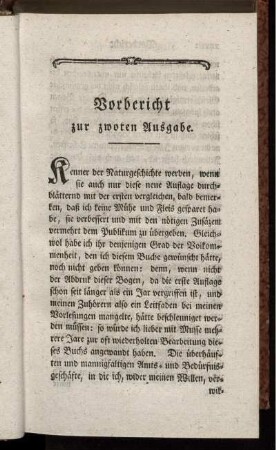 Vorbericht zur zwoten Ausgabe.