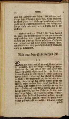 Wie man den Sud machen soll.
