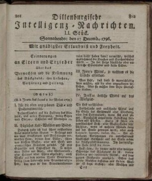 LI. Stück. Sonnabends: den 17. Decemb. 1796.