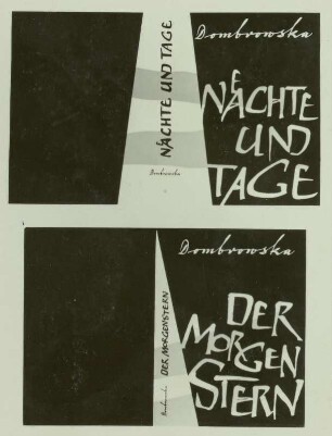 2 Schutzumschläge "Nächte und Tage" und "Der Morgenstern"