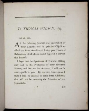 To Thomas Wilson, Esq.