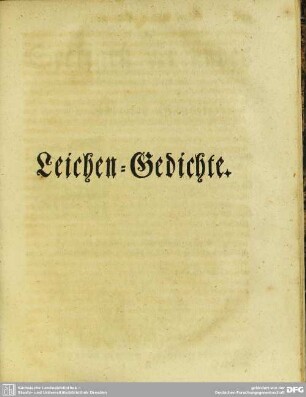 Leichen-Gedichte