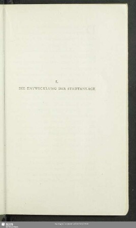 1. Die Entwicklung Der Stadtanlage