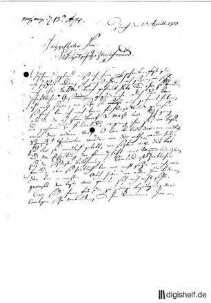 3: Brief von Salomon Geßner an Johann Wilhelm Ludwig Gleim