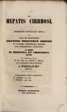 De hepatis cirrhosi