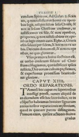 Caput XIIII. Ordo Reparationis.